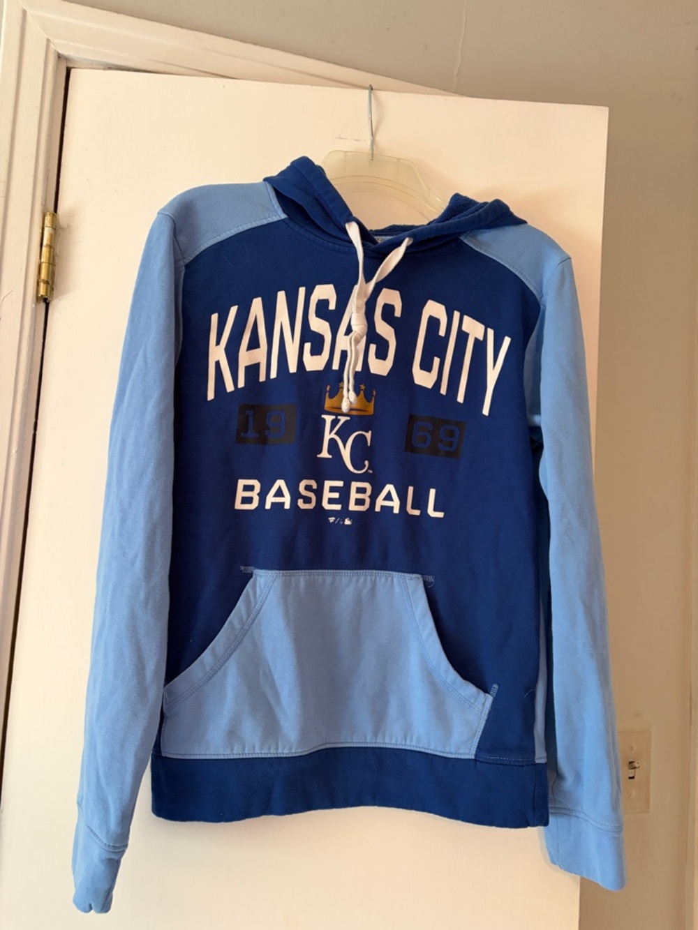 Fanatics Kansas City Baseball Hoodie - Royal Blue & Light Blue